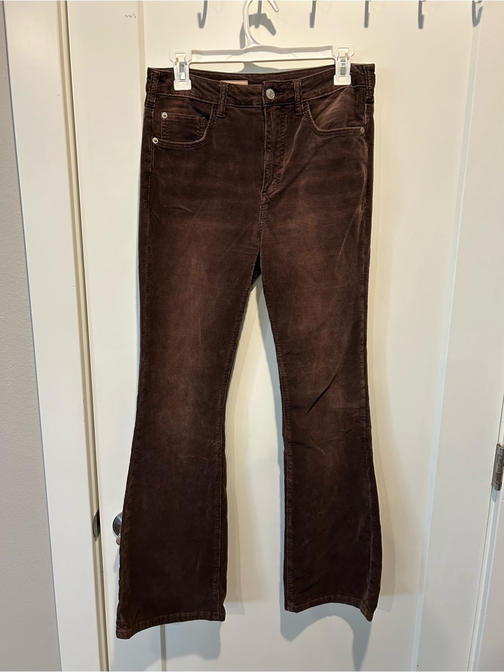 Pilcro Low-Rise Corduroy Flare Jean - Picture 2 of 13